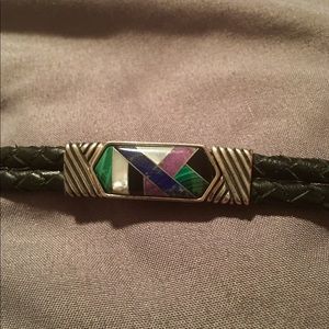 Native American Zuni made inlay bracelet